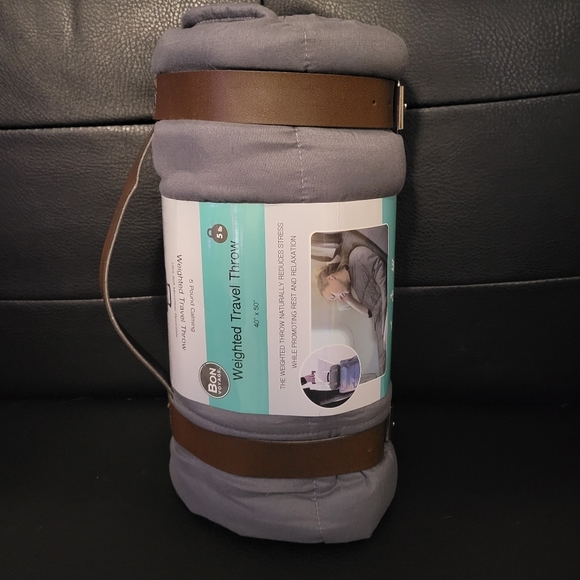 Bon Voyage Weighted Travel Throw - Picture 2 of 5